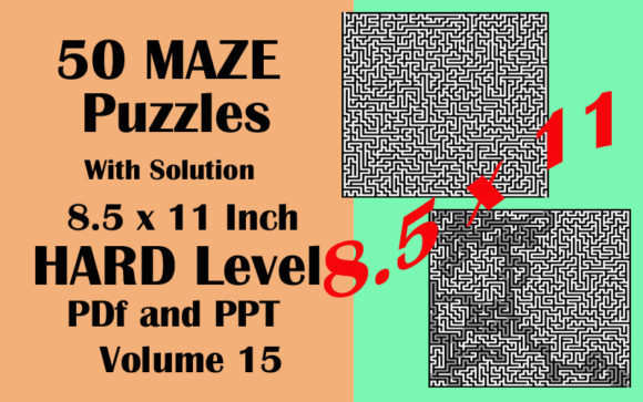 Download 50 Maze Puzzle HARD Level PDF PPTX V15 - Pptx Collection